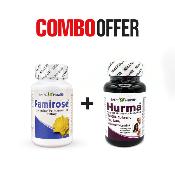 Famirose Softgels + Hurma Tablets (SUPPORT SKIN,HAIR,NAIL WITH HORMONAL BALANCE)