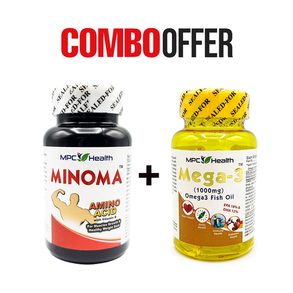 Minoma + Mega 3 (Support Weight Gain + Promote Muscle Growth)