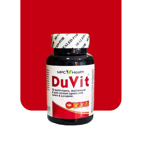 DuVit - Multivitamin  (25 Key Vitamins and Minerals for General Weakness, Fulfilling Nutrient Deficiencies, and Boosting Overall Health)