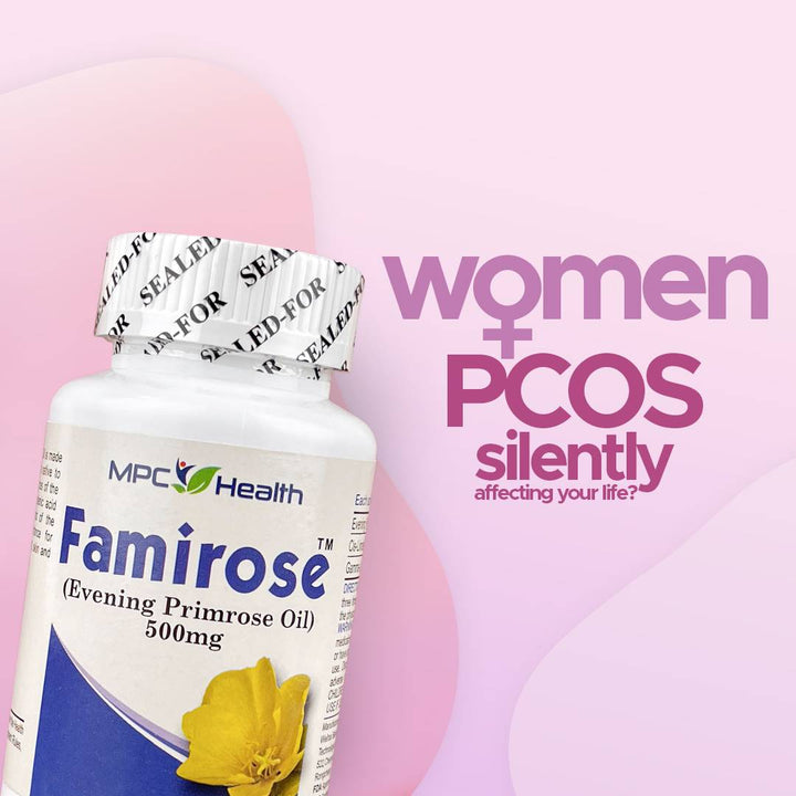 Femarose PCOS silent' - Hormonal imbalance treatment options in Pakistan, including estrogen and progesterone tablets, birth control pills, and evening primrose oil.