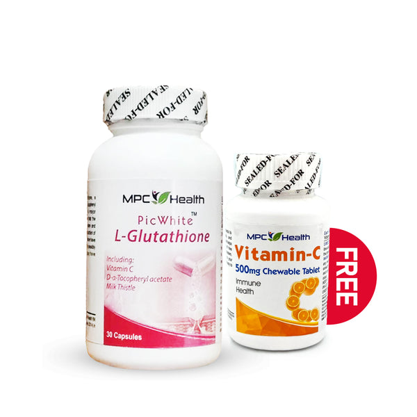 Pic White Capsules with Free Vitamin C (Skin Whitening + Antiaging)