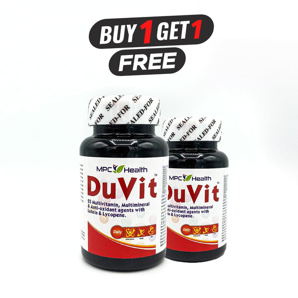 DuVit - Multivitamin (Buy One Get One Free)  (25 Key Vitamins and Minerals for General Weakness, Fulfilling Nutrient Deficiencies, and Boosting Overall Health)