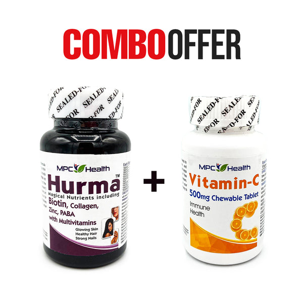 Buy Hurma & Get Vitamin-C Free (Support SKIN, HAIRS, NAILS WITH GLOW)