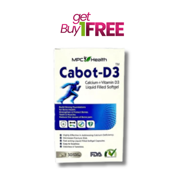 Cabot-D3 Softgel (30s) (For Strong Bones, Teeth, and Muscles)