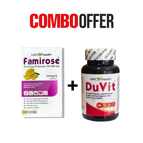 Famirose Softgel (30s)+Duvit (30s) (Hormonal Balance & Energy Immunity)