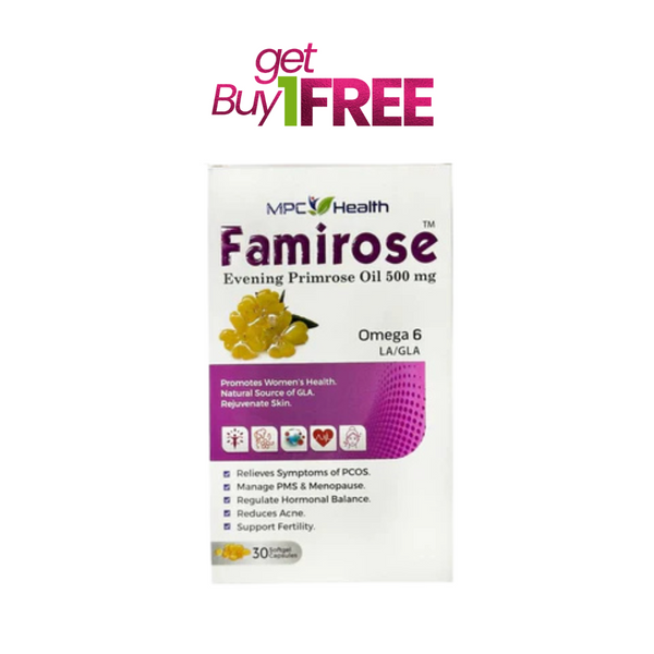 Famirose Softgels (30s) (Hormonal Balance, Prevents Symptoms of PMS, PCOS and Menopause, Women’s Health Booster)