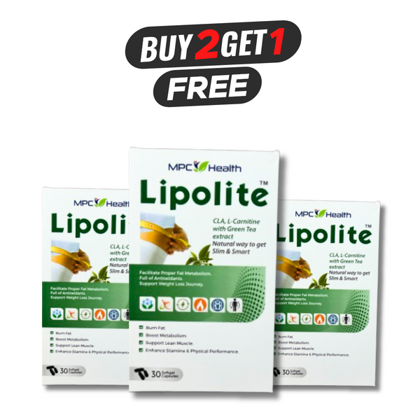 Buy 2 Lipolite (30s) Get 1 Lipolite (30s) Free (Natural Slimming Aid, Weight Reduction Support)