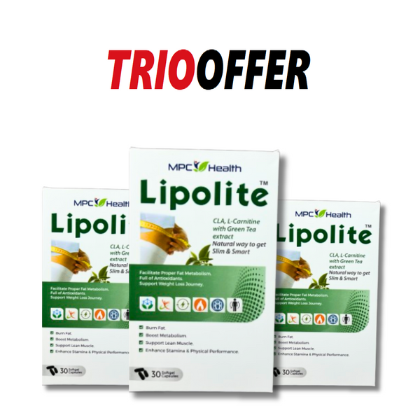 Lipolite Softgel (30s) (Trio Offer) (Natural Slimming Aid, Weight Reduction Support)