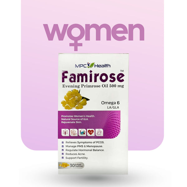 Famirose Softgels (30s) (Hormonal Balance, Prevents Symptoms of PMS, PCOS and Menopause, Women’s Health Booster)