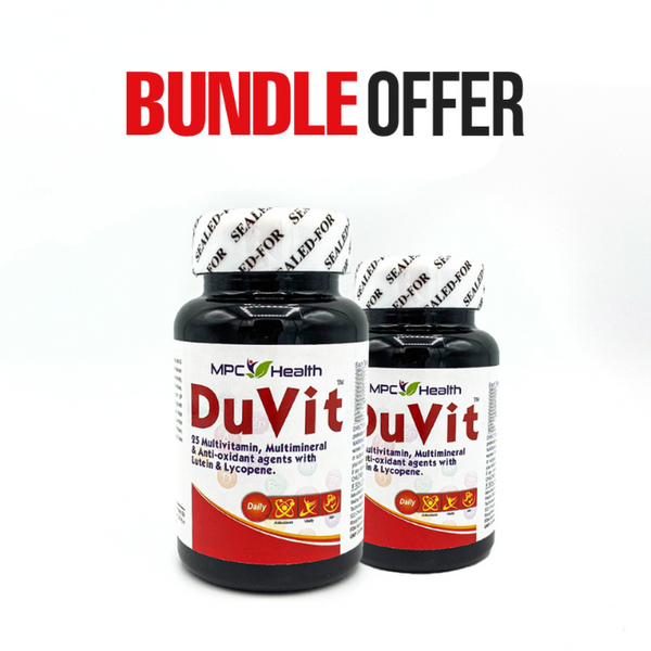 DuVit - Multivitamin (Bundle Offer) (25 Key Vitamins and Minerals for General Weakness, Fulfilling Nutrient Deficiencies, and Boosting Overall Health)