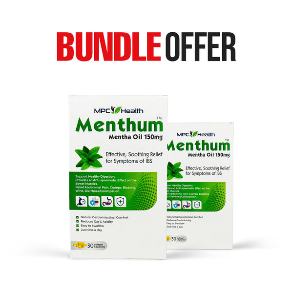 Menthum Softgel (30s) (Bundle Offer ) (Relieves Heartburn, Gas Issues, IBS)