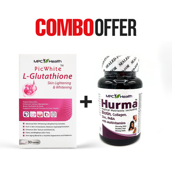 Hurma (30s) +PicWhite (30s) (Support Skin, Hair and Nails + Skin Lightening)