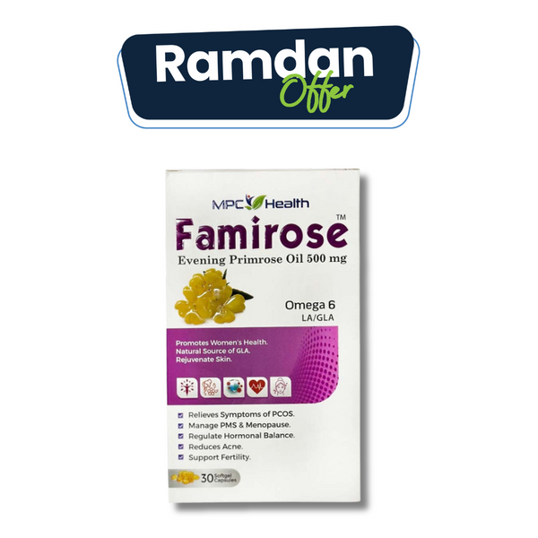 Famirose Softgels (30s) (Hormonal Balance, Prevents Symptoms of PMS, PCOS and Menopause, Women’s Health Booster)