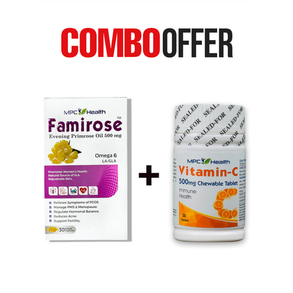 Famirose (30s)+Vitamin-C (30s) (Hormonal Balance and Skin Health)